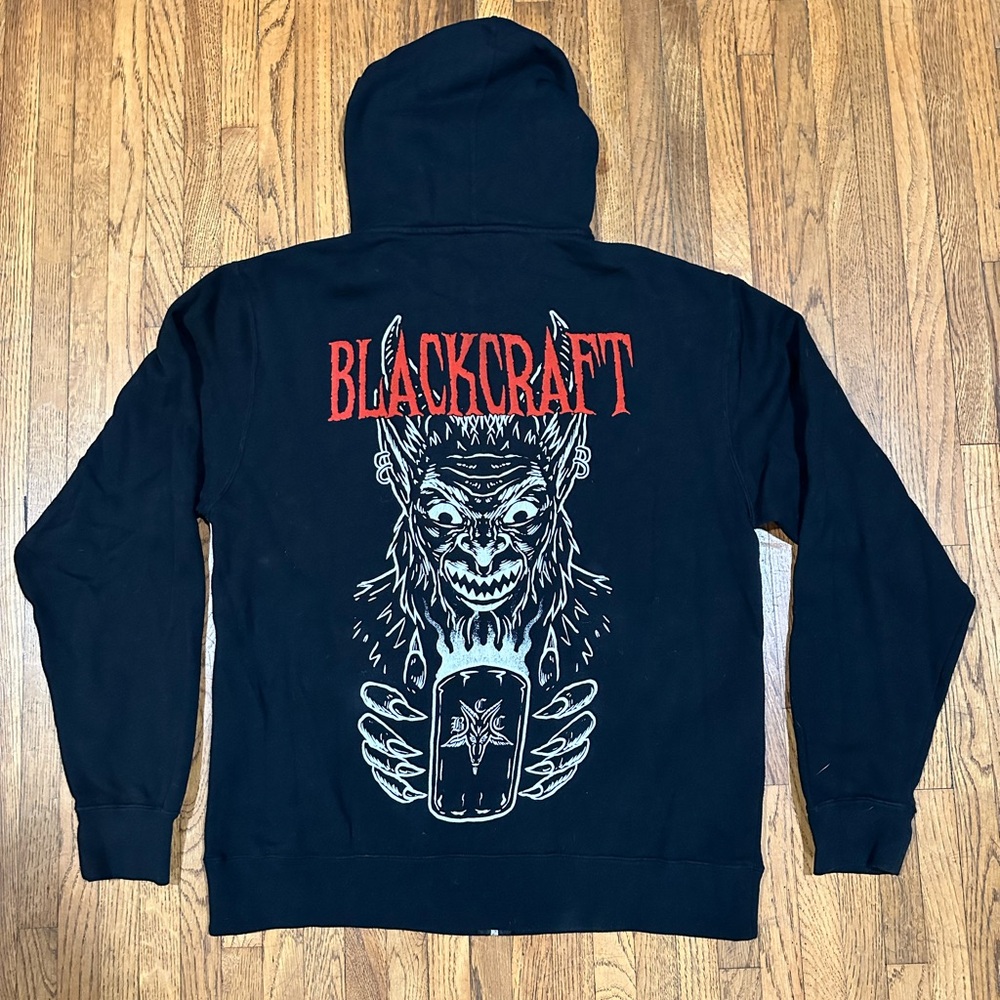 Blackcraft Krampus Unisex Zip Up Hoodie Large
